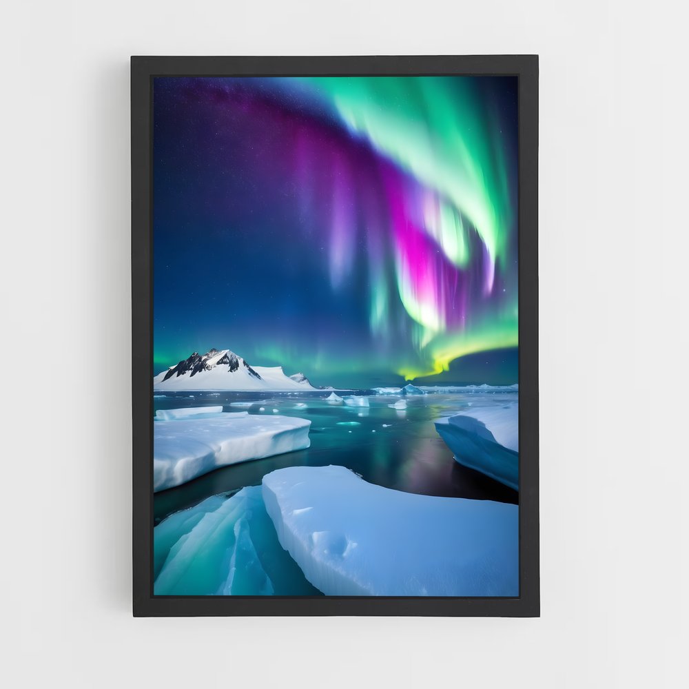 Poster Splendeur de l'Aurora Australis – affiche Univers (vue 2)